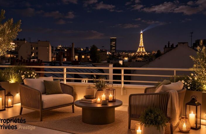 Neuilly sur Seine, penthouse en duplex derniers étages, terrasse plein ciel 150m2 — photo 5