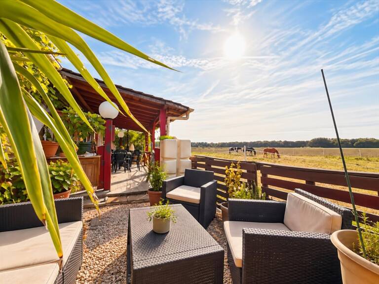 LONGÈRE DE 140 M² AVEC VUE SUR LA FORÊT DE NIEPPE - 3 CHAMBRES - VIE DE PLAIN-PIED - TERRASSE AVEC PERGOLA - MERVILLE — photo 1