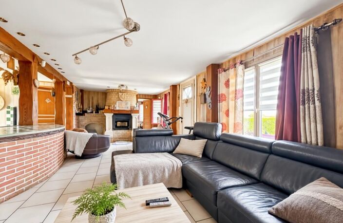 LONGÈRE DE 140 M² AVEC VUE SUR LA FORÊT DE NIEPPE - 3 CHAMBRES - VIE DE PLAIN-PIED - TERRASSE AVEC PERGOLA - MERVILLE — photo 4