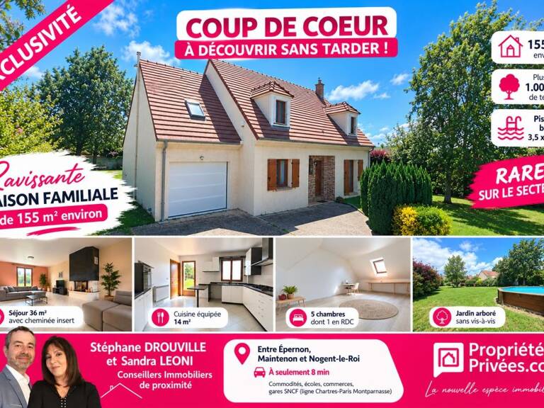 PROCHE EPERNON MAINTENON - RAVISSANTE MAISON FAMILIALE de 155 m² - 5 CHAMBRES — photo 1