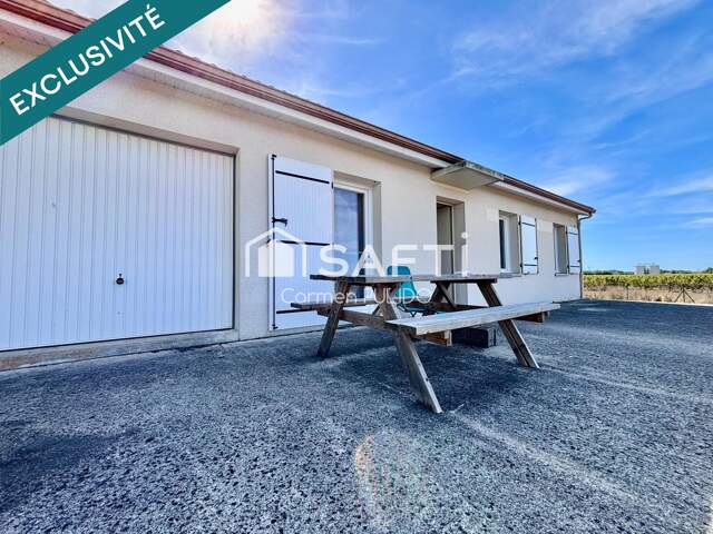 Maison contemporaine de 2015 : plain-pied, 3 chambres, garage à vélo, grand terrain dans un environnement paisible sans travaux ! — photo du bien
