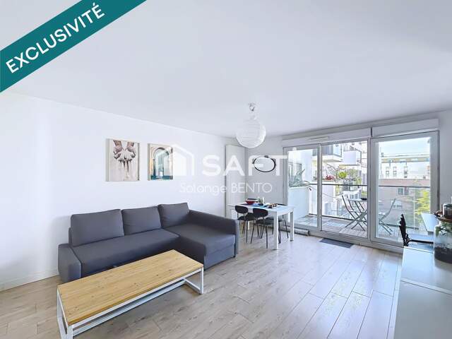 Appartement 3 pièces de 58 m² avec balcon et parking — photo du bien