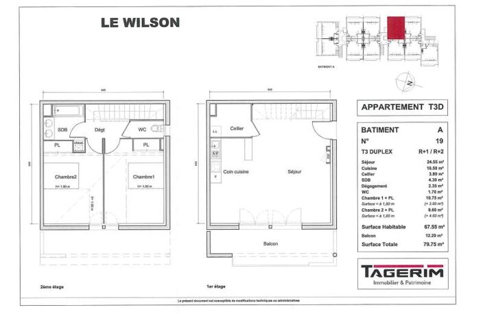 Location appartement 3 pièces 67 m² à Pins-Justaret (31860) — photo 2