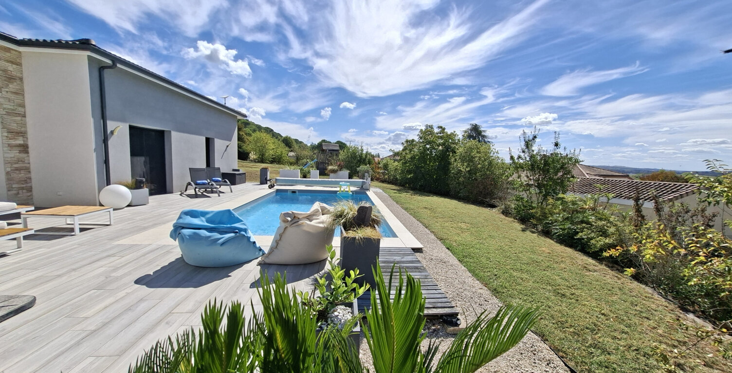 AGEN : Villa 195 m2 contemporaine avec vue dominante, piscin — photo 1