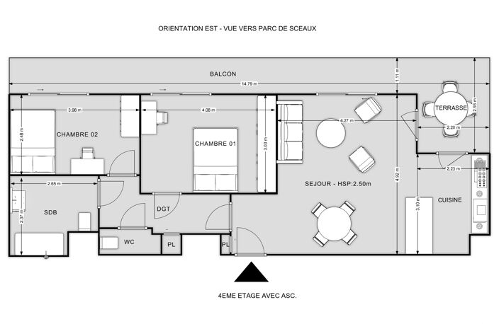 Vente Appartement 3 pièces — photo 3