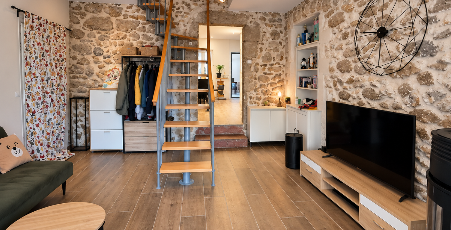 Maison de village en pierre rénovée avec cour, terrasse, jar — photo 1