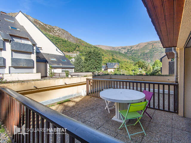 EXCLU T1 Bis 30 m2 plein sud avec terrasse de 20 m² au centre de St Lary — photo du bien