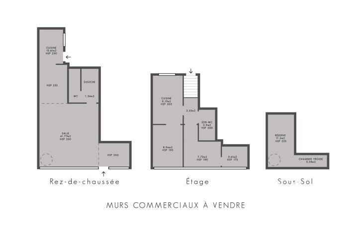 Vente Boutique/Local commercial 95 m&sup2; — photo 2
