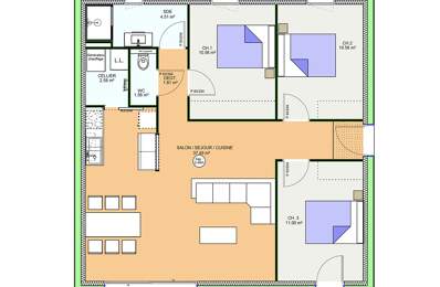 Projet de construction d'une maison 80.07 m² avec terrain à CEBAZAT (63) — photo du bien
