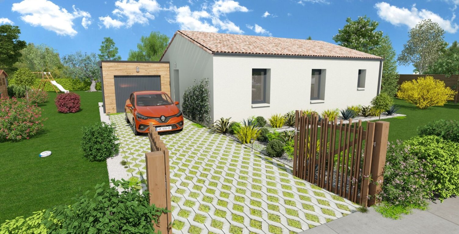 Projet de construction d'une maison 69.93 m² avec terrain à LES ANCIZES-COMPS (63) — photo 1