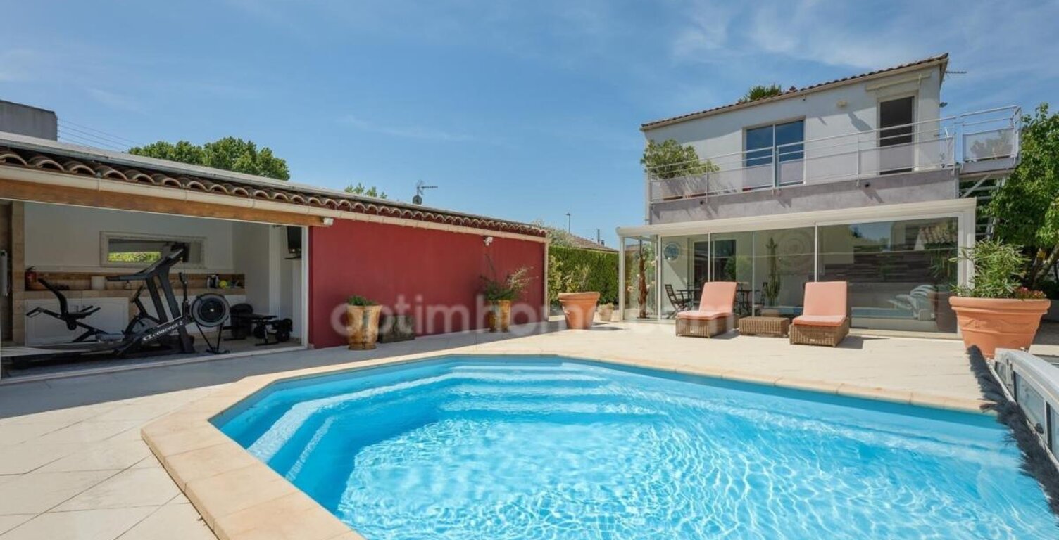 LUNEL (34400) – MAISON INDIVIDUELLE – 4 CHAMBRES – PISCINE CHAUFFÉE – TERRASSE – 2 LOGEMENTS – GARAGE — photo 1