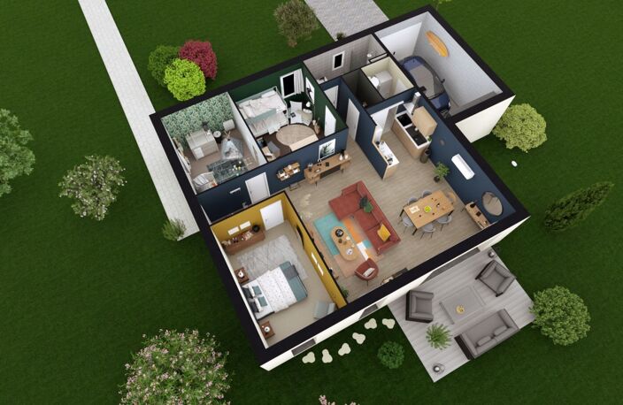 Projet de construction d'une maison 89.33 m² avec terrain à COURNON-D'AUVERGNE (63) — photo 3