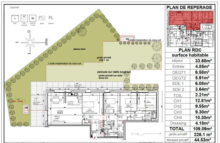 Appartement Vetraz-Monthoux T5 - RDJ - 109.14 m2 - 569 000 — photo 4