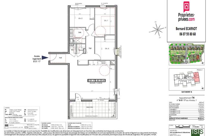 CLAIX 38640 - Appartement T4 - Terrasse 15 m² - 1er étage / 2 — photo 4