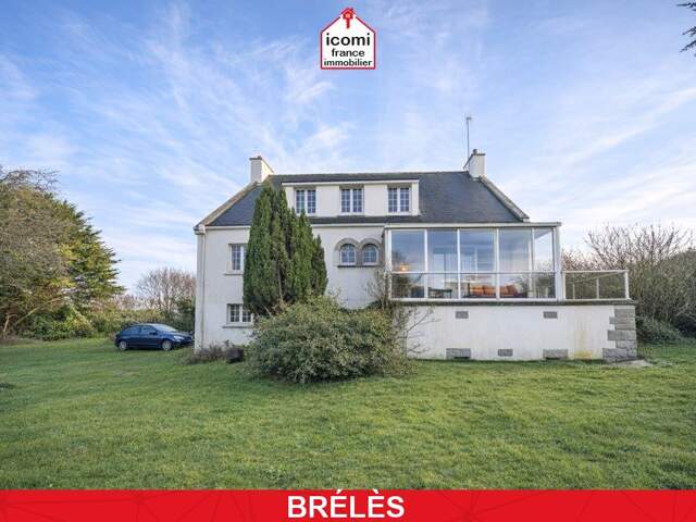FINISTERE - Brélès (29810) - A VENDRE - MAISON 90-200 M² - POSSIBLE 5/6 CHAMBRES - GRANDE PIECE DE VIE - GRAND JARDIN - HANGAR 150M² -SOUS-SOL 100M² - COMBLES 90M² — photo du bien