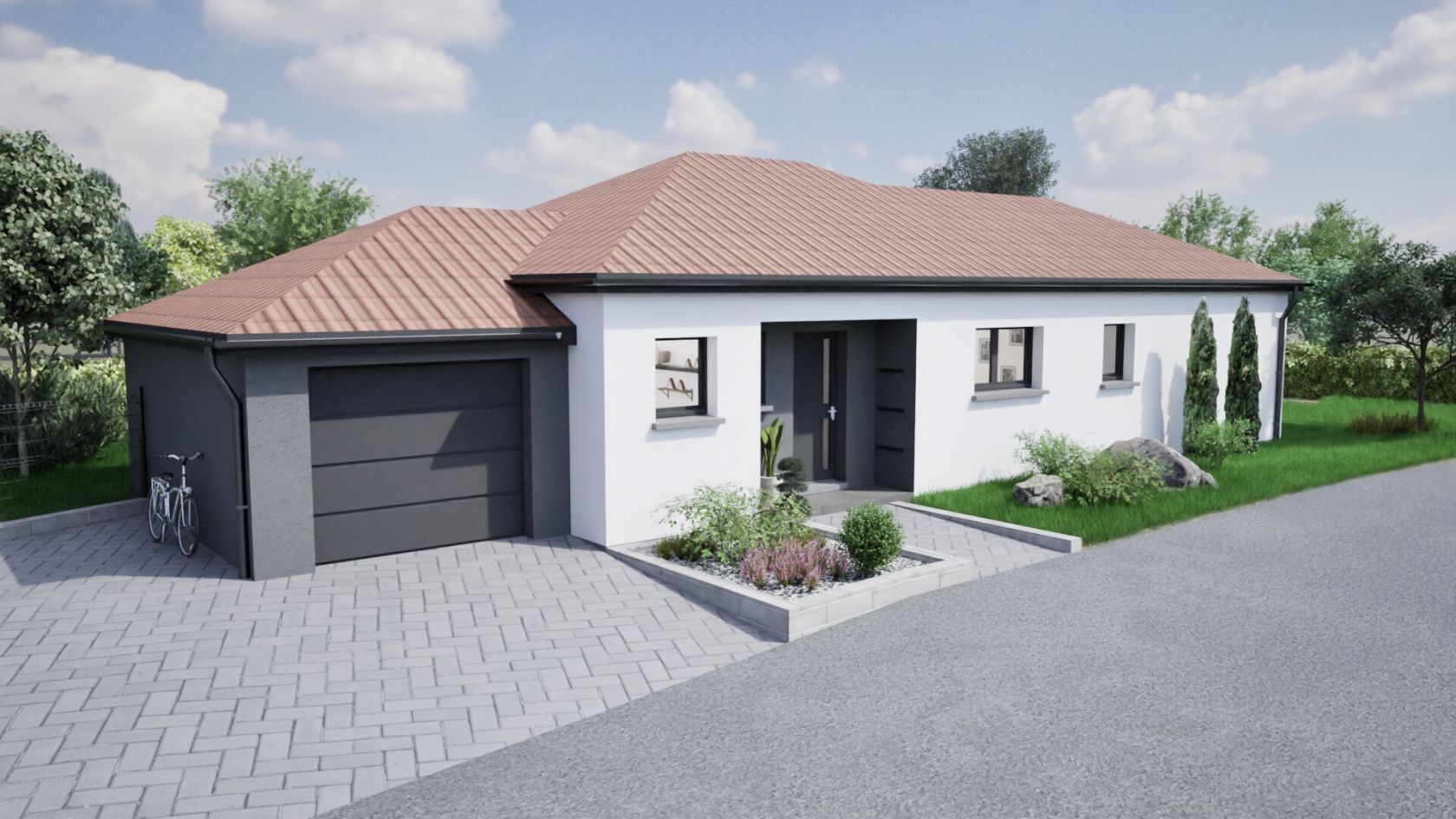 Maison de plain-pied de 105 m2 5 pièces sur Ingwiller