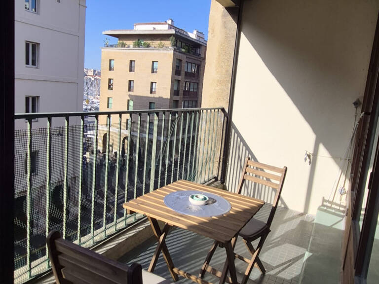 MARSEILLE 2e   VIEUX-PORT   GRAND T2 MEUBLÉ AVEC TERRASSE — photo 1