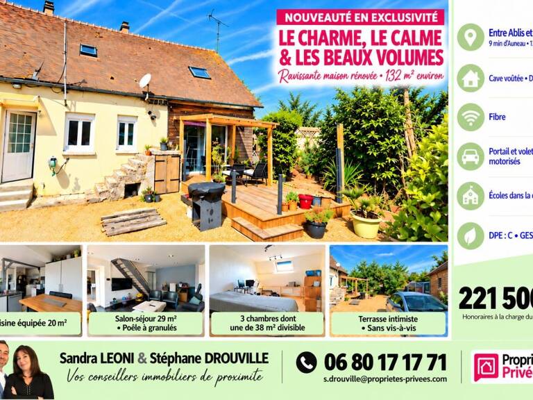 PROCHE AUNEAU - BLEURY - SAINT SYMPHORIEN CHARMANTE MAISON de 132 m², 4 PIECES, 3 CHAMBRES — photo 1