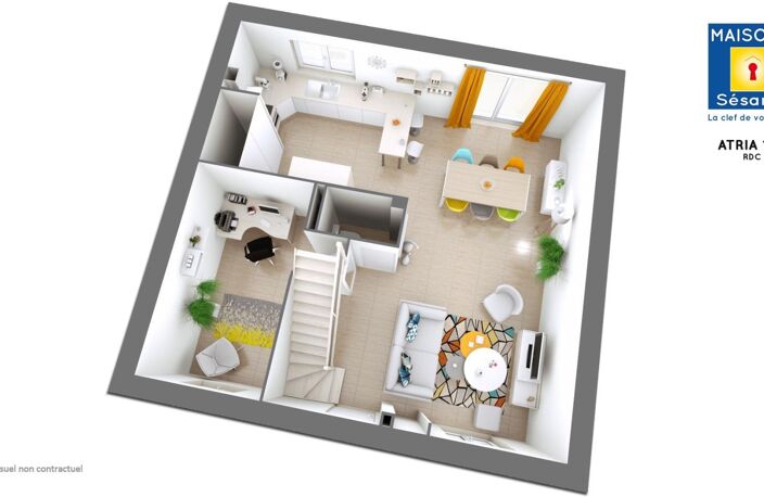 Projet de construction d'une maison 102 m² avec terrain à NEMOURS (77) — photo 2