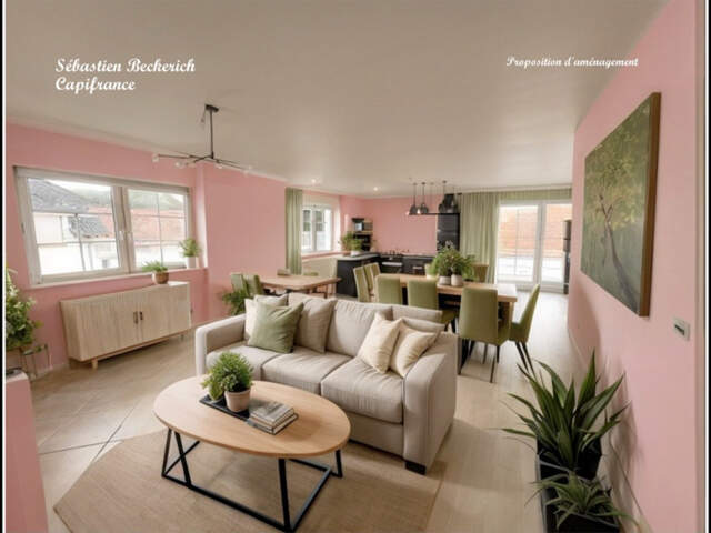 Dpt 57 - BLIES-EBERSING, à vendre  appartement T5 — photo du bien
