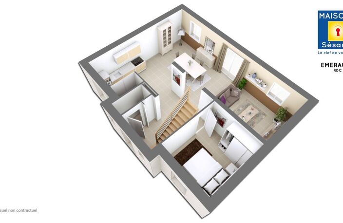 Projet de construction d'une maison 117 m² avec terrain à NEMOURS (77) — photo 2