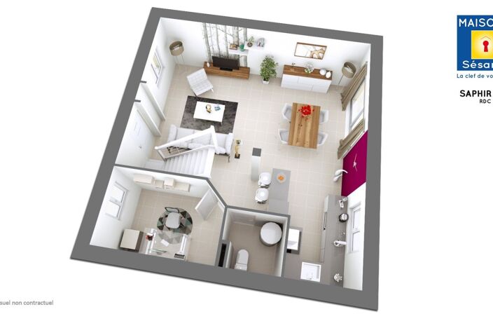 Projet de construction d'une maison 97 m² avec terrain à MARLES-EN-BRIE (77) — photo 2