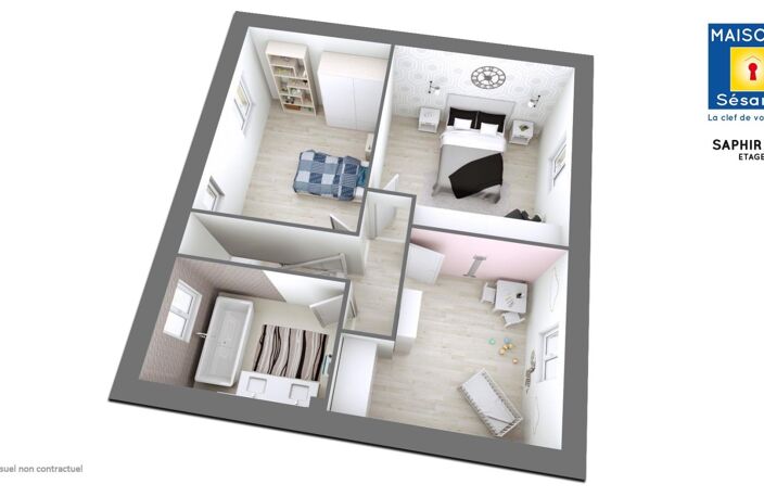 Projet de construction d'une maison 97 m² avec terrain à NEMOURS (77) — photo 3