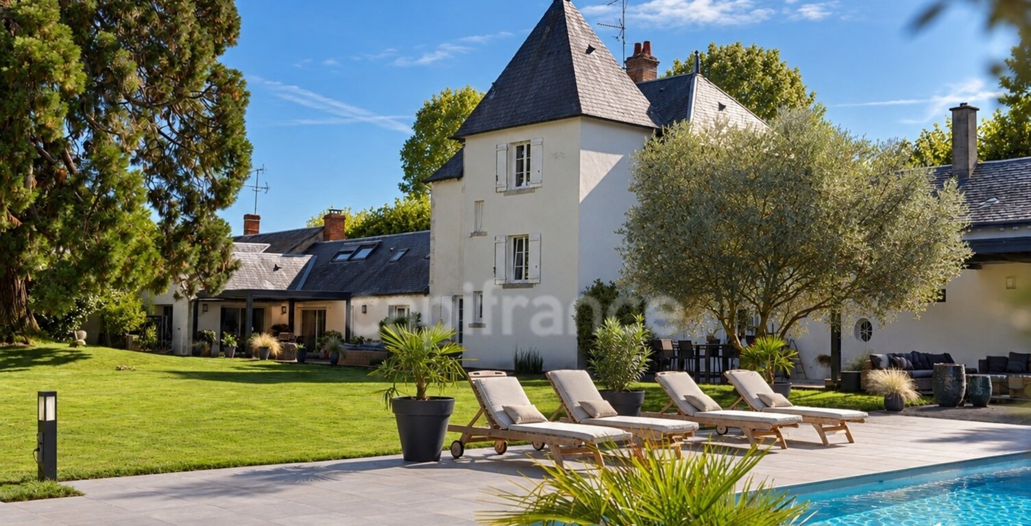 ORLEANS-SAINT JEAN LE BLANC, Rare propriété du XVIIIème revisitée par un architecte, parc paysager, piscine , élégance et prestations haut de gamme — photo 1
