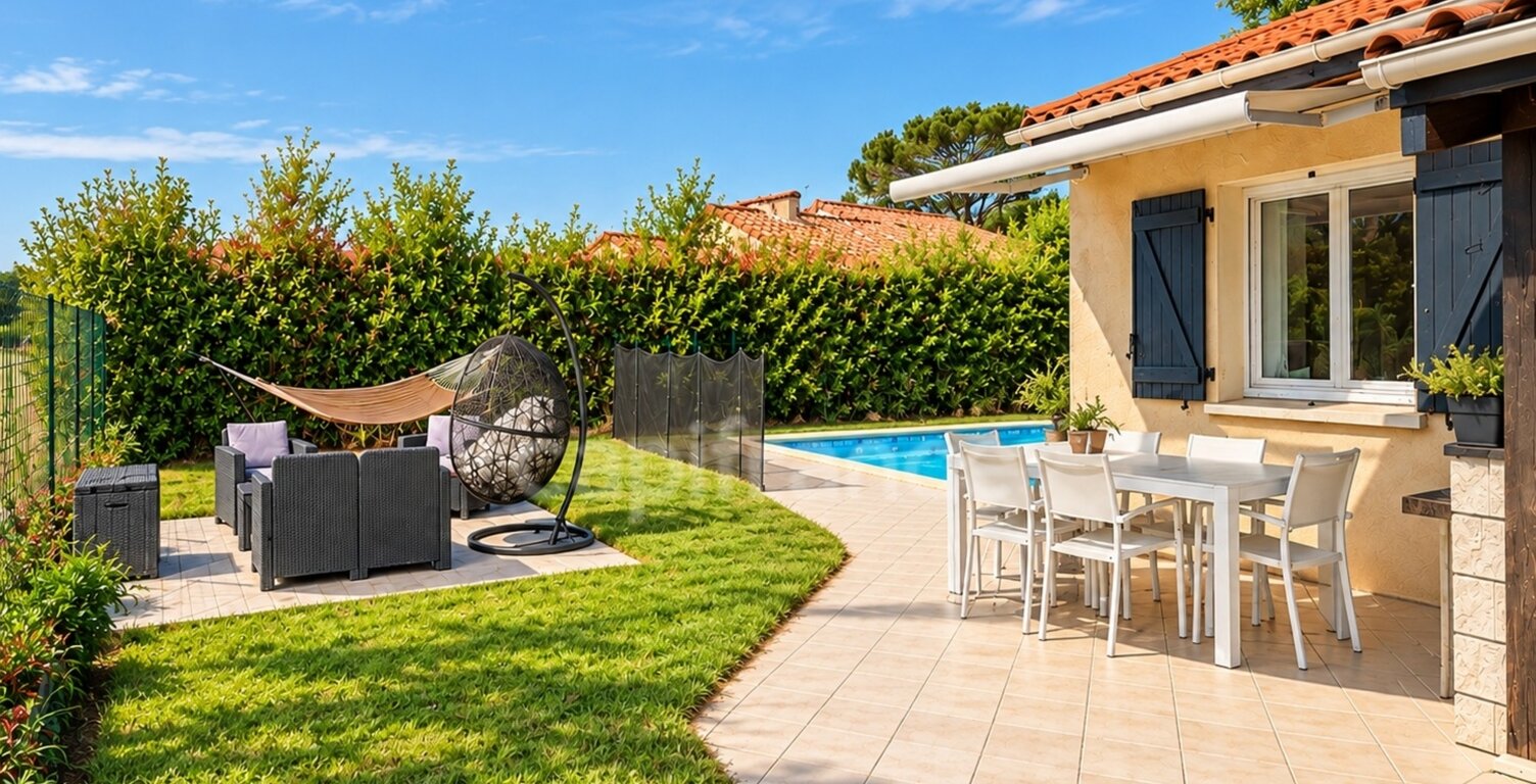 MAUZAC – Maison de plain-pied 121 m² – 5 chambres – Piscine – Terrain 840 m² — photo 1