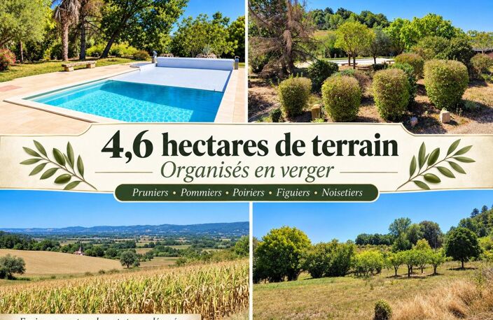 Maison en pierre  153 m²  4,58 ha  Piscine Dépendances — photo 2