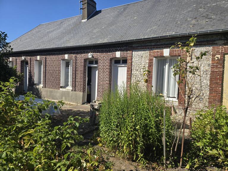 Maison brique et silex axe Fécamp Cany-Barville  — photo 1