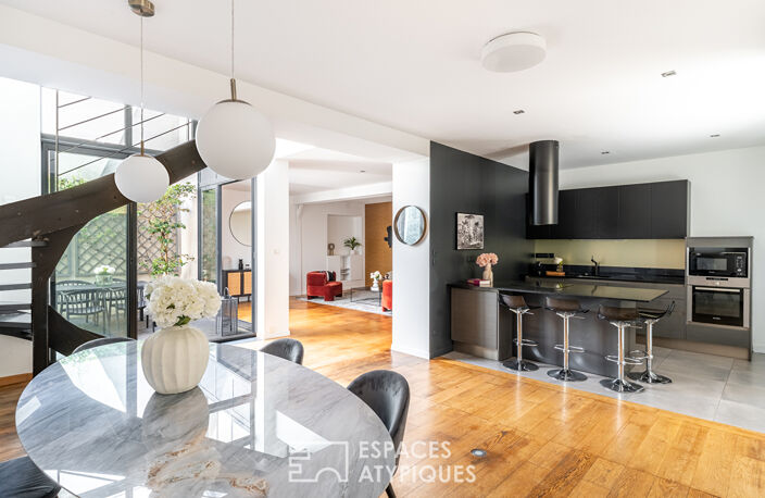 Loft à la rénovation contemporaine au calme avec patio privatif — photo 4
