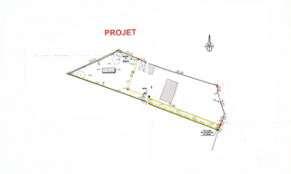 Terrain  1110 m² à vendre à La Chapelle-des-Marais (44410)