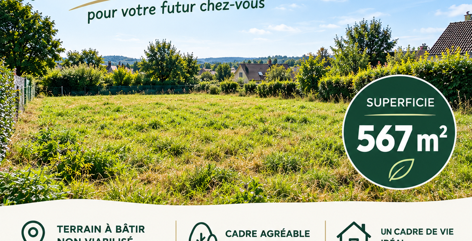 Vente Terrain à bâtir 567 m&sup2; — photo 1