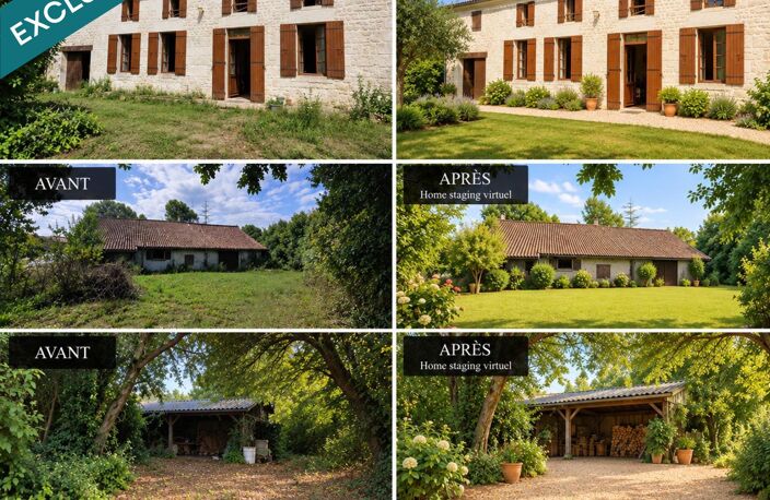 Maison charentaise 153 m²  chai 90 m²  3,47 ha  hangar — photo 2