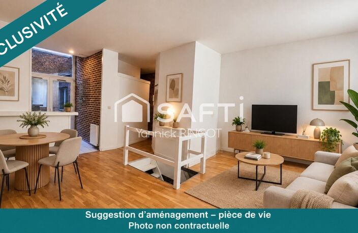 Vieux-Lille : T2 avec cour et cave voûtée — photo 2