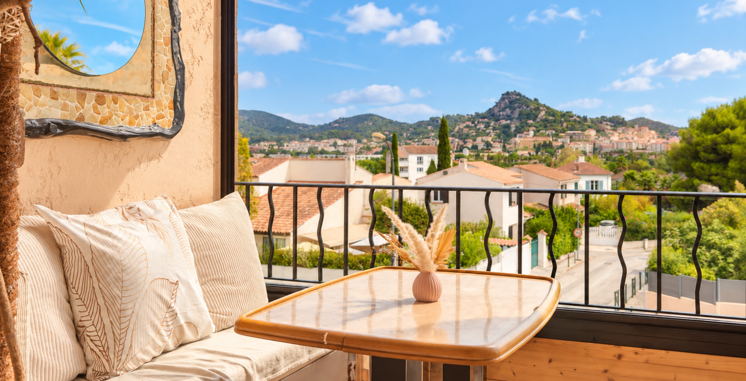 HYÈRES - T3 DE 68.63M2 AVEC LOGGIA FERMÉE - STATIONNEMENT - — photo 1
