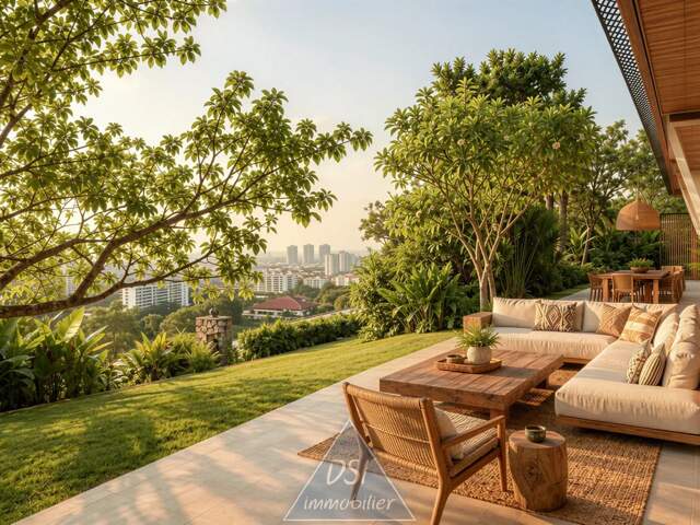 MONTLUEL VILLE HAUTE - T4 REZ-DE-JARDIN – 45 m² HABITABLES + POTENTIEL 86,98 m² – VUE EXCEPTIONNELLE – TERRASSE & 2 PARKINGS — photo du bien
