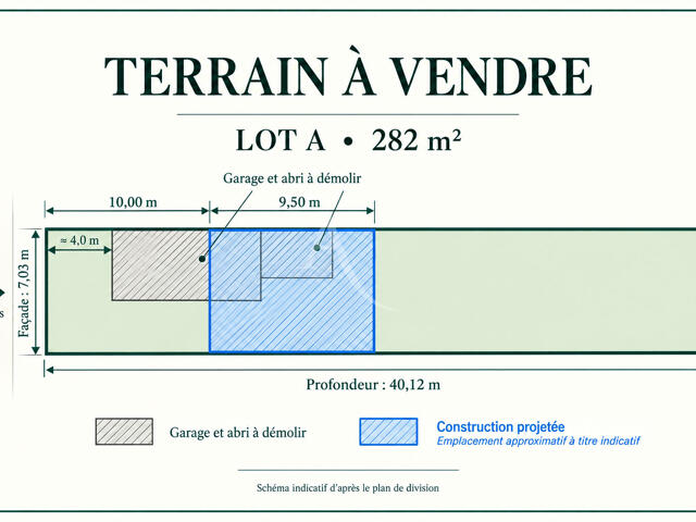 Terrain proposé à Morsang-sur-Orge