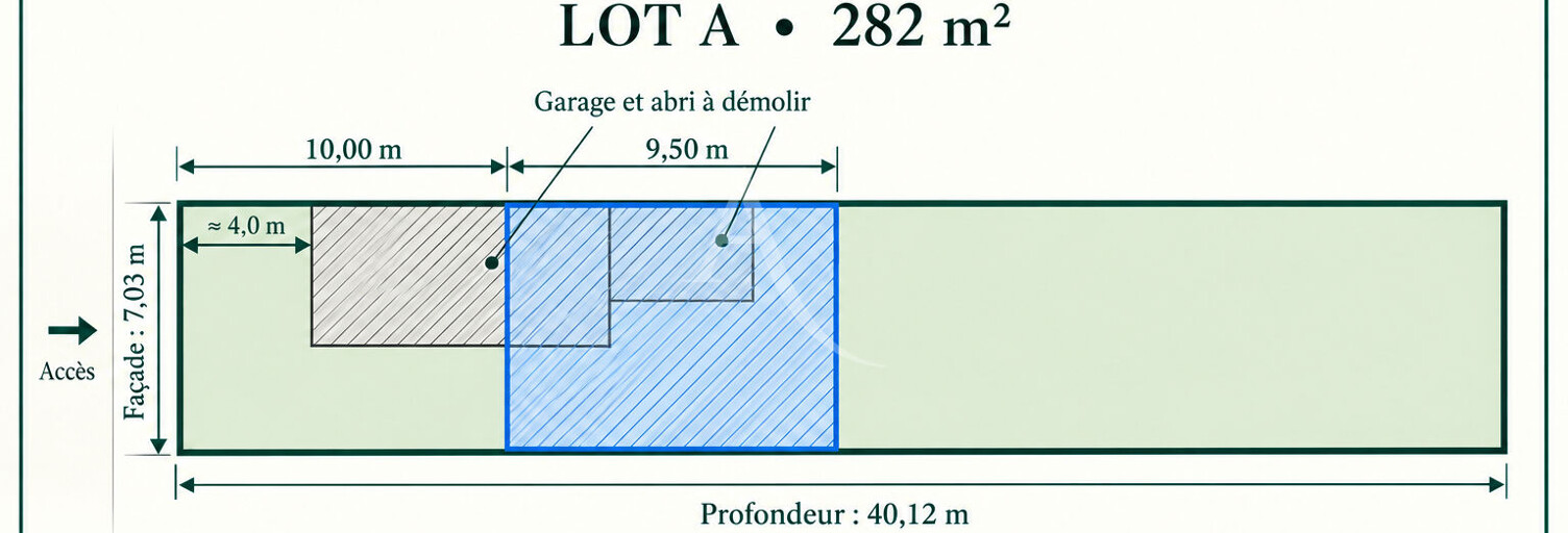 Terrain  282 m² à vendre à Morsang-sur-Orge (91390)