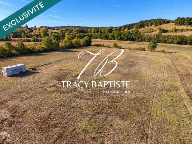 Terrain plat  1 277 m² constructibles  Plus de 6 200 m² au total  Absence d'emprise au sol  Vue vallée et coteaux  Environnement calme et verdoyant — photo du bien