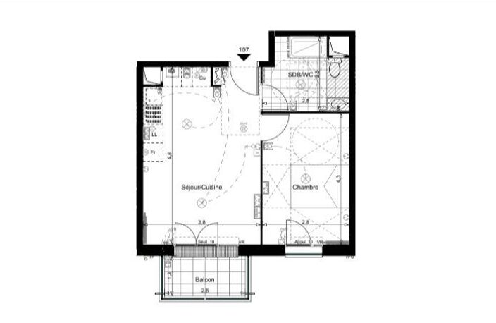 Vente Appartement 2 pièces — photo 4