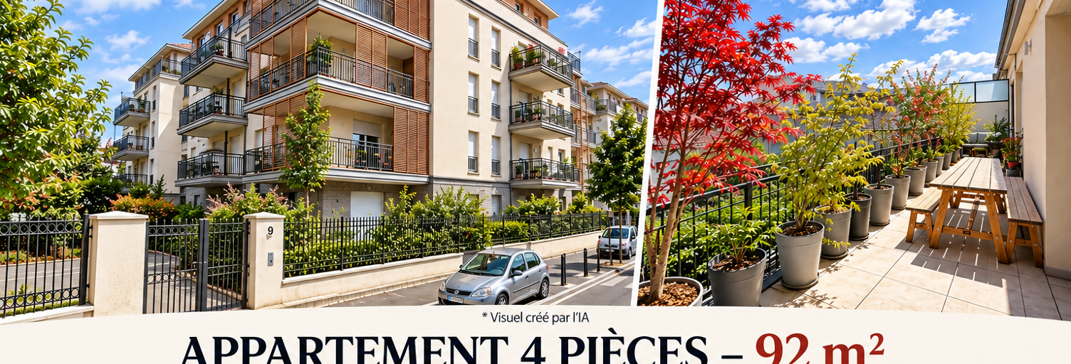 Appartement 4 Pièces 92 m² à vendre à Rosny-sous-Bois (93110)