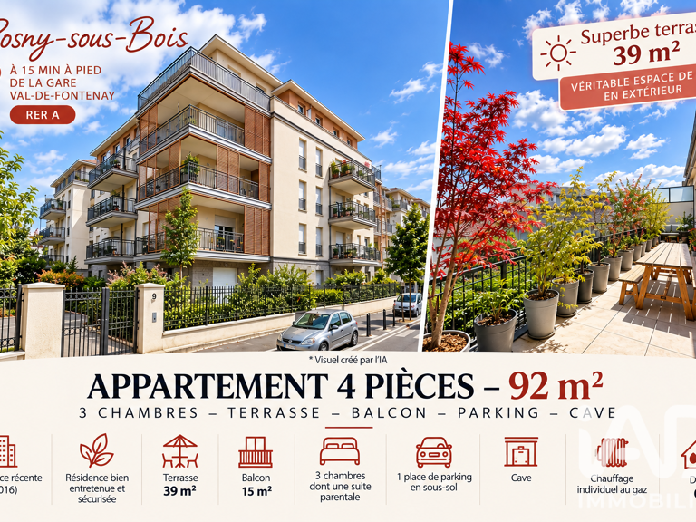 Vente Appartement 4 pièces — photo 1