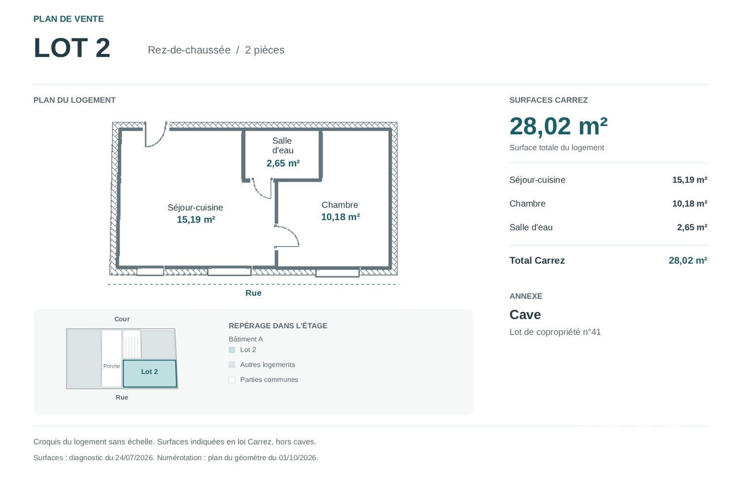 Vente Appartement 1 pièce — photo 1