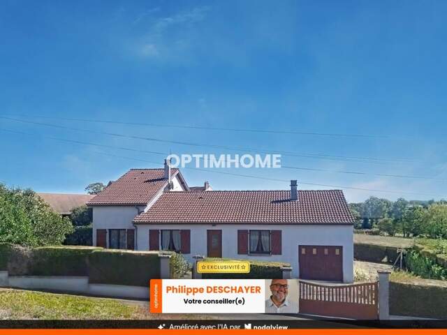 MAISON PLAIN PIED 99 m² + 20 m² en 1er niveau - 7 pièces -  5 Chambres - Garage -  Terrain 655 m² - MAGNAC LAVAL (87) — photo du bien