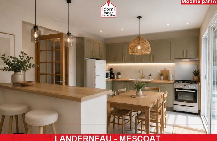 FINISTERE - Landerneau (29800) - A VENDRE - MAISON INDIVIDUELLE DE 134 M²- 5 CHAMBRES - JARDIN CLOS DE 1100M² - SOUS SOL COMPLET - GARAGE - DPE C — photo 2