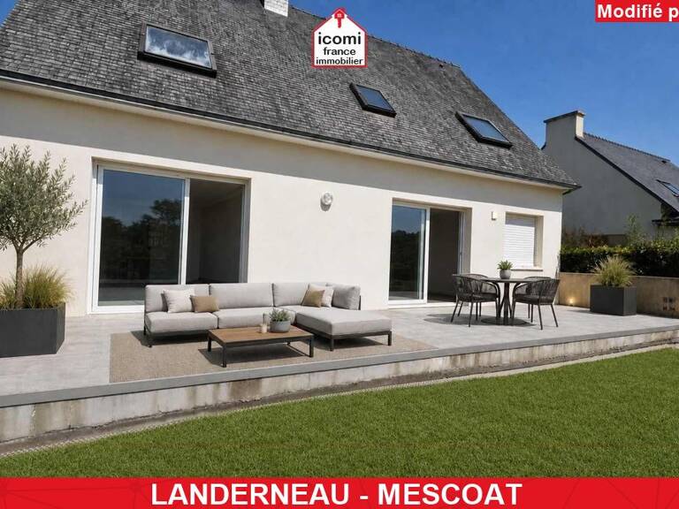 FINISTERE - Landerneau (29800) - A VENDRE - MAISON INDIVIDUELLE DE 134 M²- 5 CHAMBRES - JARDIN CLOS DE 1100M² - SOUS SOL COMPLET - GARAGE - DPE C — photo 1