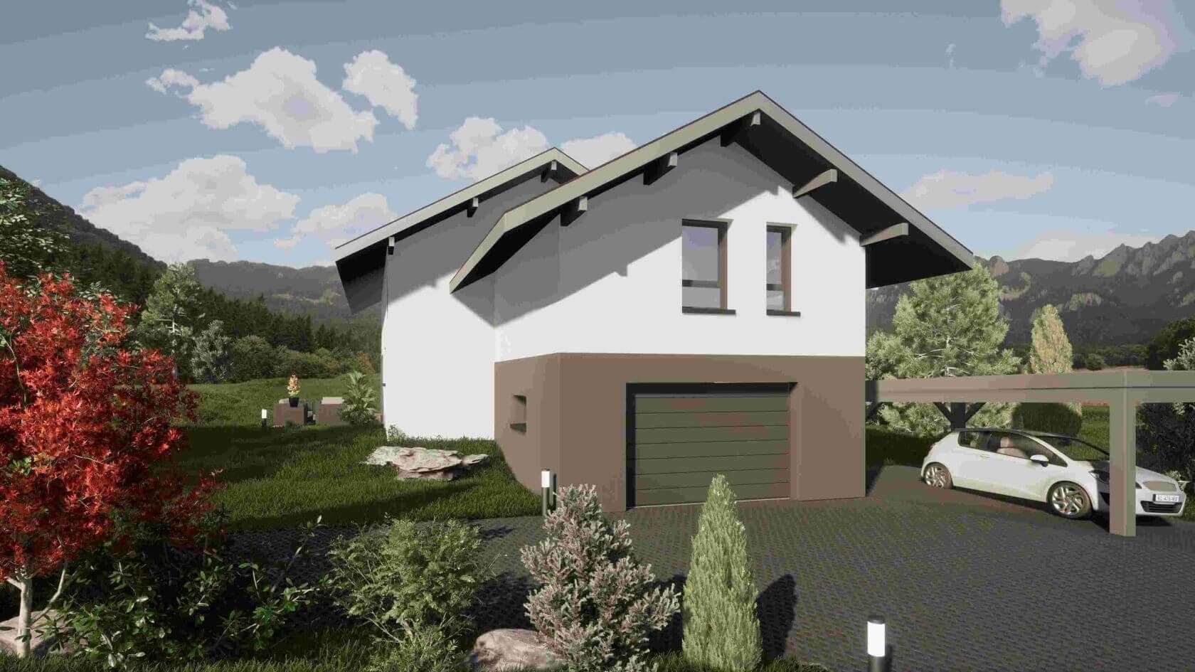 AV 260928-2 Projet de construction d'une maison 133 m² avec terrain à SAINT-SYLVESTRE (74)