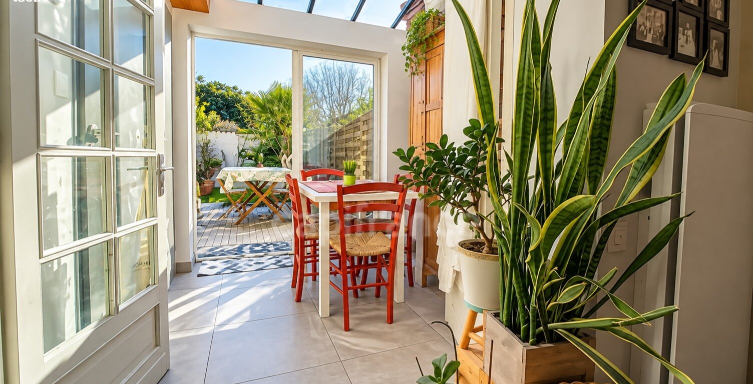 BORDEAUX RIVE DROITE - LORMONT BOURG PROCHE MAIRIE - MAISON RENOVEE 3 PECES 62M2 AVEC JARDIN — photo 1